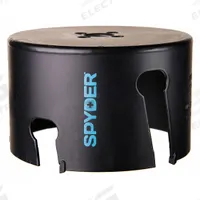 SPYDER Hole Saw: 5 in Saw Dia., 1 Teeth per Inch, 2 in Max. Cutting Dp, 1/2"-18 Thread Size (MPN 600048CF). Key specifications — attr1098070: 1; attr1098087: SPYDER; attr1098073: 1/2"-18.