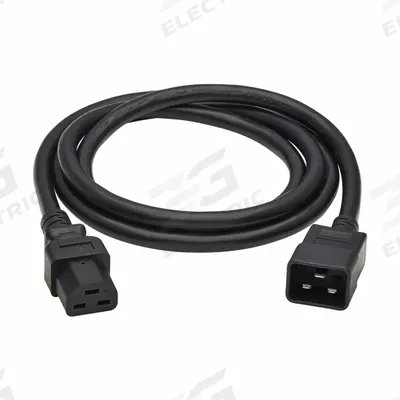 EATON TRIPP LITE Power Cord: 10 ft Lg, 3/12, Non-NEMA Plug, C20 Plug, Non-NEMA Receptacle - Electronic Equipment Power Cords