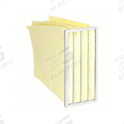 GRAINGER Pocket Air Filter: 24 in x 12 in x 30 in, MERV 15, Yellow, Synthetic - MERV 15 Pocket Air Filters
