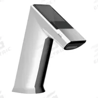 SLOAN Bathroom Sensor Faucet: BASYS, Cast Zinc, Chrome Finish, Single-Post, Solar, Back-Check Tee (MPN EFX275.002.0000). Key specifications — Brand: SLOAN; Includes: (4) AA Alkaline Battery; Series: BASYS.