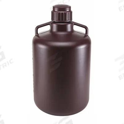 APPROVED VENDOR Carboy: 20 L Capacity - mL, 83 mm Screw Closure Size, Screw On Cap, Amber - Round Carboys
