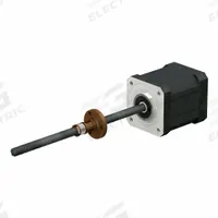 PBC LINEAR Precision Lead Screw: Lead Screw Assembly, Anti-Backlash, PTFE, Stainless Steel, 300, B (MPN LSR1005T-0200-RCF-140-NNN-N). Key specifications — Motor IP Rating: IP40; Motor Length: 36.0 mm; Nut Shape: Round; Nut Type: Anti-Backlash; Phase: 2; Rated Current: 1.5 A; Steps per Revolution: 200; Brand: PBC LINEAR.