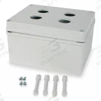 HUBBELL PREMISE WIRING Surface Mount Box: Hi-Impact, Hi-Impact, 4 Ports, Gray, HI-Impact Media (MPN HI44XGY). Key specifications — Features: NEMA 4X; Brand: HUBBELL PREMISE WIRING; Color: Gray.