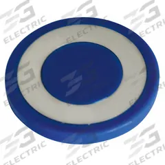 EATON Mushroom Head: 30 mm Panel Size, Non-Illuminated, Metallic, Blue (MPN 10250TB64). Key specifications — Manufacturer Part Number: 10250TB64; Compatible Operator Illumination: Non-Illuminated; Compatible with Series: 10250T; Head Attachment Type: Screw-On; Head Material: Zinc; Brand: EATON.