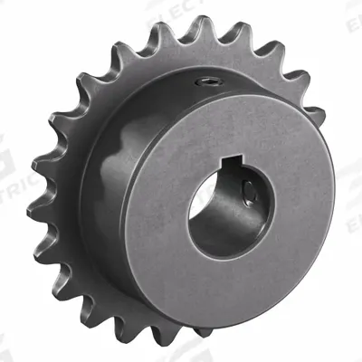 TSUBAKI Single Strand Sprocket: 35, For 3/8 in Chain Pitch, 3/4 in Bore Dia, 22 Teeth - Size 35 Fixed-Bore Roller Chain Sprockets