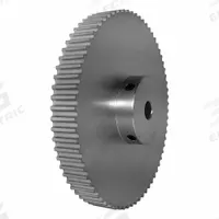 DAYTON Timing Pulley: Modified Curvilinear, Fixed, For GT Timing Belt Section, For 9 mm Belt Wd (MPN 70-5P09M6A12). Key specifications — Brand: DAYTON; Finish: Clear Anodized; For Belt Series: Powerhouse®.