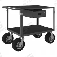 APPROVED VENDOR Metal Shelf Cart: 1,000 lb, 67 in L x 31 in W x 39 in H Overall Dim, Flush Lip (MPN IC24361DRPS10PN95). Key specifications — Caster/Wheel Configuration: (2) Rigid; Brand: APPROVED VENDOR.