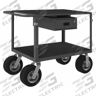APPROVED VENDOR Metal Shelf Cart: 1,000 lb, 67 in L x 31 in W x 39 in H Overall Dim - Instrument Carts with Flush Metal Shelves