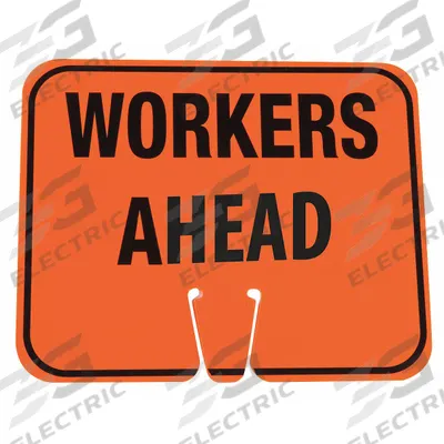 APPROVED VENDOR Traffic Cone Sign: ABS Plastic, 10 3/8 in Ht, 12 3/4 in Lg - Signs for Traffic Cones