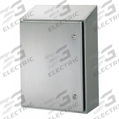 HOFFMAN Enclosure: 304 Stainless Steel, 36 in x 36 in x 12 in, NEMA 12/4/4X, Solid Cover - Stainless Steel Enclosures