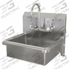SANI-LAV Hand Sink: 1 Stations, 7 in Bowl Dp, 17 in Bowl Lg, 14 in Bowl Wd, Faucet Included, 16 ga (MPN 705F.5). Key specifications — Includes Side Splash: Side Splash Not Included; Series: Stainless Steel Hand Wash Sink; Brand: SANI-LAV.