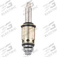 CHICAGO FAUCETS Cartridge: Use with Hot/Cold Water, Brass, Compression, (12) Cartridges, 12 PK (MPN 377-XTRHBL12JKABNF). Key specifications — For Water Temperature: Hot/Cold; Compatible Brand: Chicago Faucets; Product Type: Cartridge; Includes: (12) Cartridges; Material: Brass.