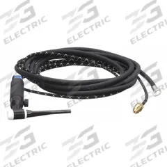 MILLER ELECTRIC TIG Torch Package: Air-Cooled, A-200, 25 ft, Rubber, 2-Piece, 26FV (MPN WP-26FV-25-2). Key specifications — Brand: MILLER ELECTRIC; Manufacturer Part Number: WP-26FV-25-2; Neck Type: Flexible; Power Cord Material: Rubber; Gas Valve (Table): With.