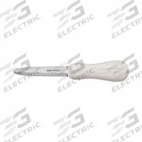 DEXTER RUSSELL Seafood Knife: Galveston, 8 in Overall Lg, Steel Blade, Sanitary Polypropylene Handle (MPN 10503). Key specifications — Sub-brand: Sani-Safe; Brand: DEXTER RUSSELL; Blade Material: Steel; Blade Type: Galveston; Edge Style: Smooth Edge; Forged/Stamped: Stamped; Handle Color: White; Handle Material: Sanitary Polypropylene.