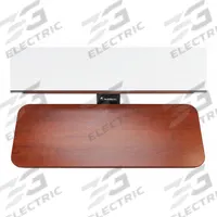 VERSADESK Keyboard Arm and Tray: Brown/White, 3/4 in Overall Ht, 10 in Overall Wd, 24 in Overall Dp (MPN VT7042410-00-02). Key specifications — Brand: VERSADESK; Color: Brown; Arm Style: Lift and Locking Mechanism; For Use With: ELE-TB3624-BG.