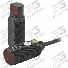 OMRON Photoelectric Sensor Set: M18 Threaded, Built-in Connector, 4 - Pin M12 Connector, 10-30V DC (MPN E3FA-TP21). Key specifications — DC Supply Voltage Rating: 10-30V DC; Brand: OMRON.