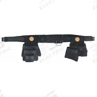 KLEIN TOOLS Tool Belt: 36 in to 40 in Waist Size, Pockets 11, Padded (MPN 5709L). Key specifications — Brand: KLEIN TOOLS; Padded: Padded; Belt Color: Black; Primary Application: Electrician.