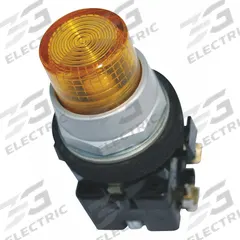 EATON Illuminated Push Button: Illuminated, Extended Profile, Metallic, 30 mm, 1NO/1NC (MPN HT8GBYABF3). Key specifications — Brand: EATON; Action: Momentary; Series: HT800; Push Button Material Type: Metallic.