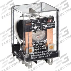 DAYTON General Purpose Relay: Socket Mounted, 10 A Current Rating, 12V DC, DPDT, 8 Pins/Terminals (MPN 5YR32). Key specifications — Brand: DAYTON; Base Type: Square; Mounting Style: Plug-In; Manufacturer Part Number: 5YR32; Series: C Series.