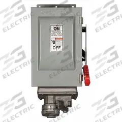 SIEMENS Safety Switch: Non-Fusible, 30 A, Three Phase, 600V AC, Galvanized Steel, Indoor (MPN HNF361JCH). Key specifications — attr867074: SIEMENS; attr925469: Crouse-Hinds Arktite.
