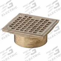JAY R. SMITH MFG. CO Grate: A, Square, 5 5/8 in Overall Wd, 2 1/8 in Overall Ht, Nickel Bronze (MPN B06NB). Key specifications — Finish: Nickel Bronze; Brand: JAY R. SMITH MFG. CO; Color Family: Bronze.