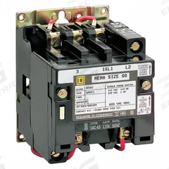 SQUARE D NEMA Magnetic Contactor: Non-Reversing, 3 Poles, NEMA Size 4, 135 A, 208V AC (MPN 8502SFO2V08). Key specifications — Brand: SQUARE D.