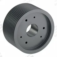 APPROVED VENDOR V-Belt Pulley: 5V1400, 10 Groove, 14 in OD, Bushed Bore, J, For 5V/5VX Belt Section (MPN 105V1400J). Key specifications — Pulley Industry Number: 5V1400; Pitch Diameter: 14 in (5V); For Belt Section (broad, with similar types): 5V or 5VX.