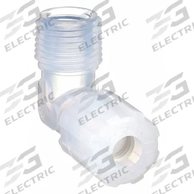 PARGRIP Compression Fitting Elbow: 3/8 in OD x 1/2 in Pipe Size, Compression x MNPT - PFA Compression Tube Fittings