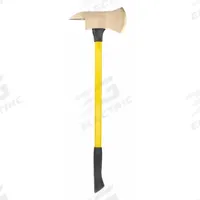AMPCO Axe: 36 in Overall Lg, 5 in Cutting Edge Lg, 8.6 lb Head Wt, Aluminum Bronze, Multi-Component (MPN A-15FG). Key specifications — Handle Material: Multi-Component; Blade Material: Aluminum Bronze; Standards: DIN; Brand: AMPCO.