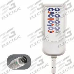 CREST HEALTHCARE SUPPLY HD2 Bed Control: 8-Pin DIN, BCAK800. Key specifications — End Connection Type: 8-Pin DIN; Standards: FDA Listed; Manufacturer Part Number: BCAK800; Color: White; Brand: CREST HEALTHCARE SUPPLY; Call Station Type: HD2 Bed Control.