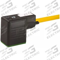 MURRELEKTRONIK Cordset: MSUD BI Female Right Angle x Bare Wire, 5 m Cable Lg, PUR, Yellow, 3 Pins (MPN 7000-11021-0360500). Key specifications — Wire Size: 18 AWG; Brand: MURRELEKTRONIK; Cable Jacket Color: Yellow; IP Rating: IP67.