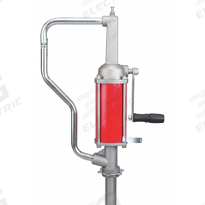 Dayton Hand Pump: Rotary Action, Pump with Spout, Aluminum/Steel Housing, 32 oz per stroke - Rotary-Crank Drum Pumps