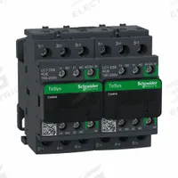 SCHNEIDER IEC Magnetic Contactor: Reversing, 3 Poles, 3NO Contacts, 38 A, 120V AC/240V AC Coil (MPN LC2D38KUE). Key specifications — Brand: SCHNEIDER; Integrated Surge Suppression: No.