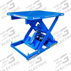 BISHAMON Lift Table: Electric, 2,200 lb Load Capacity, 39 1/2 in Max Lifting Ht, 53 in Platform Lg (MPN L22K-4053-115-H). Key specifications — attr925632: BISHAMON; attr925651: 115V AC; attr925643: Hydraulic.