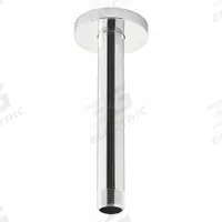 SPEAKMAN Shower Arm and Flange: Compatible Product Type Ceiling Mounted Rain Showerheads, Brass (MPN S-2580). Key specifications — Finish: Polished Chrome; Material: Brass; Brand: SPEAKMAN; Product Type: Shower Arm; Connection Type: NPT.
