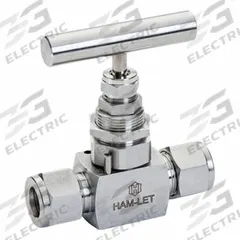 HAM-LET Plumbing Needle Valves: Inline Valve Body, 316 Stainless Steel, Screw-In Bonnet, FNPT x FNPT (MPN H-99S-00-SS-L-R-1/4). Key specifications — For Media: Liquid; Standards: ISO 15848-1; Brand: HAM-LET; Valve Series: H99; Stem Type: Regulating; Connection Gender - Side 2: Female; Connection Gender - Side 1: Female; Connection Type - Side 1: NPT.