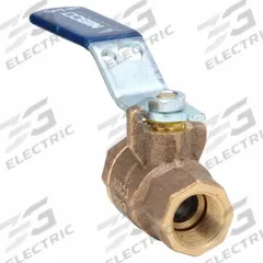 NIBCO Manual Two-Way Ball Valve: 1/2 in, Bronze, Straight, FNPT x FNPT, 250 psi Max. Pressure (CWP) (MPN T58570UL 1/2). Key specifications — Brand: NIBCO; Handle: Lever.