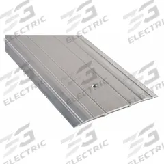 NATIONAL GUARD Door Threshold: Saddle, Aluminum, 4 ft Lg (MPN 713-48). Key specifications — Brand: NATIONAL GUARD; Transition Type: Fluted.