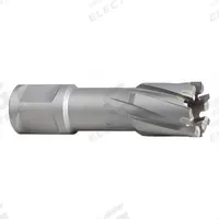 MILWAUKEE Annular Cutter: 1 1/16 in Cutter Dia, 1 3/8 in Max Cutting Dp, Bright, Carbide (MPN 49-59-3106). Key specifications — attr253884: No; attr253885: Bright; attr253886: Carbide; attr253887: Weldon Flat; attr253888: Fractional Inch; attr277149: MILWAUKEE.