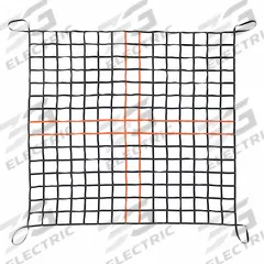 US NETTING Cargo Lifting Net (MPN CLN500-11-10). Key specifications — Brand: US NETTING; Color: Black; Material: Polypropylene.