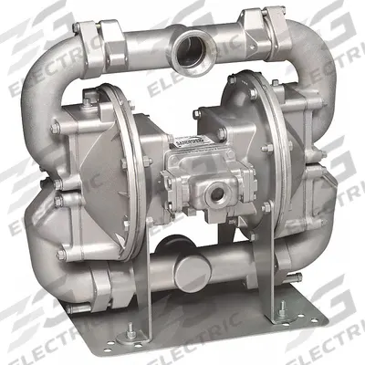 SANDPIPER Double Diaphragm Pump: 316 Stainless Steel Body, 2 in, NPT Connection, 208 gpm - Stainless Steel Housing AODD Pumps