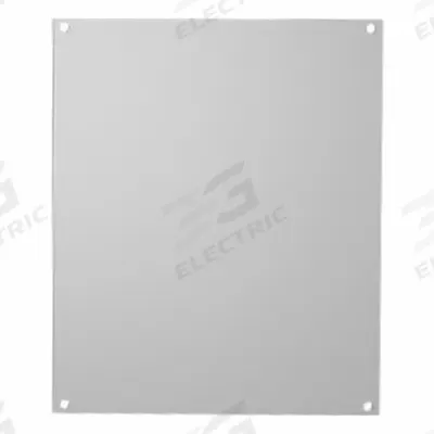 HAMMOND Enclosure Panel: Back Panel Panel, 8.25 in Overall Ht, 8.25 in Overall Wd - Interior Mounting Panels