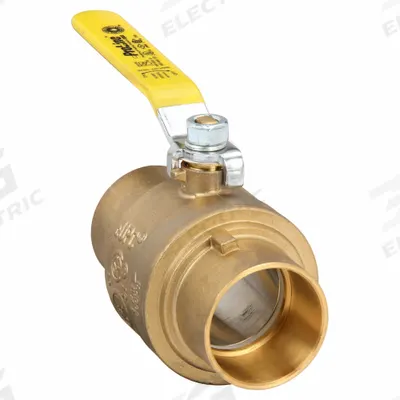 APPROVED VENDOR Manual Two-Way Ball Valve: 2 in, Brass, Straight, Sweat x Sweat - Brass Ball Valves