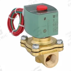 REDHAT Solenoid Valve: 2-Way, Normally Closed, 1/2 in Pipe Size, 24V AC, Watertight, High Flow (MPN 8210G094). Key specifications — Pipe Size: 1/2 in; Voltage: 24V AC; Brand: REDHAT; Coil Enclosure: Watertight.