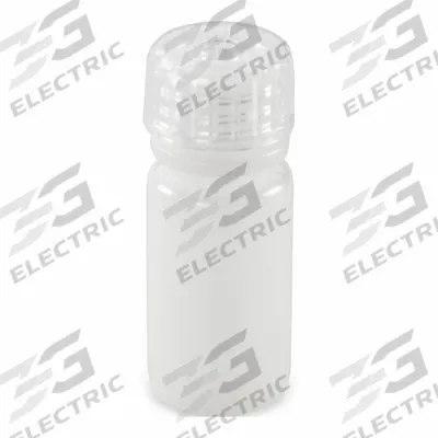 GLOBE SCIENTIFIC Storage Bottle: HDPE, 0.13 fl oz, 4 mL, Colorless - HDPE Narrow Mouth Round Lab Bottles