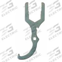 SUPERIOR TOOL Drain Wrench: Alloy Steel, 5 1/2 in Handle Lg, NPT, 1 3/4 in Overall Wd, 8 3/4 in, Hex (MPN 3845). Key specifications — attr326397: 1-1/2 in; attr326392: 1-1/2 in; attr326394: No; attr524928: Alloy Steel; attr542337: 3845; attr542334: Hex; attr522391: Sink Drain Wrench; attr542336: P Trap Removal, Kitchen Trap Nuts, Sink Strainer Nuts, Wing Tabs.