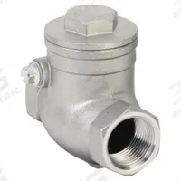 APPROVED VENDOR Swing Check Valve: Swing, Inline Valve Body, 3/4 in Pipe Size, FNPT x FNPT, Std (MPN 4VMU1). Key specifications — Brand: APPROVED VENDOR.