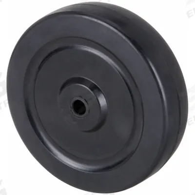 APPROVED VENDOR Caster Wheel: 5 in Wheel Dia., 1 1/4 in Wheel Wd, Rubber, 240 lb Load Rating - Solid Rubber Wheels