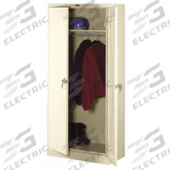 TENNSCO Storage Cabinet: 36 in x 24 in x 78 in, 1 Adj Shelf, Swing Handle & Keyed, Leveling, Tan (MPN 7824WPY). Key specifications — attr66548: TENNSCO; attr88067: Leveling; attr88068: Tan; attr88069: Assembled.