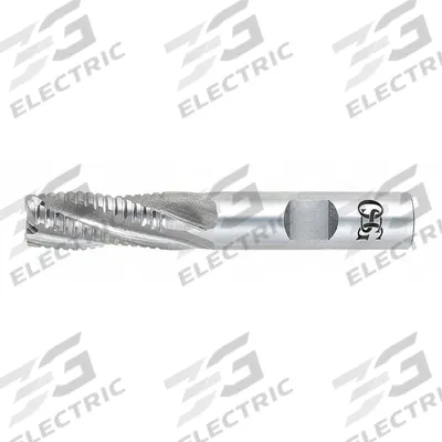 OSG Roughing End Mill: Cobalt, 6 Flute, 1-1/2" Mill Dia, 2" LOC, 4-1/2" OAL (MPN 4713300) - General Purpose Cobalt Roughing End Mills